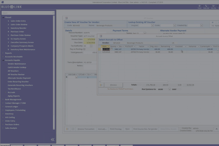 Supplier Invoice Management with Blue Link ERP
