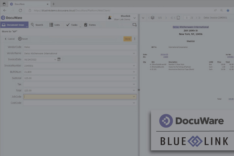 DocuWare Integration with Blue Link ERP